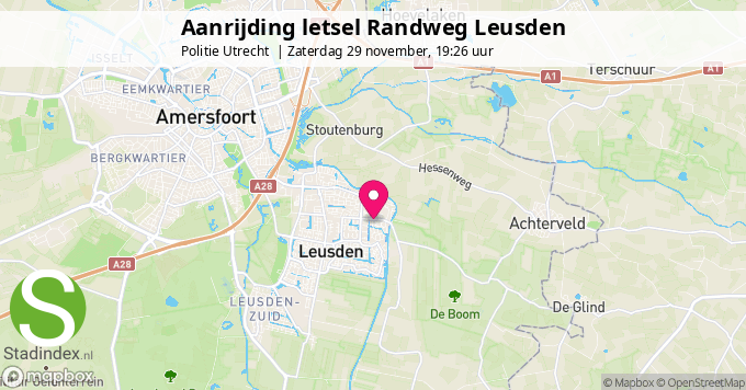 Aanrijding letsel Randweg Leusden