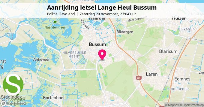 Aanrijding letsel Lange Heul Bussum