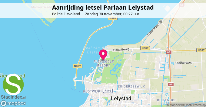 Aanrijding letsel Parlaan Lelystad