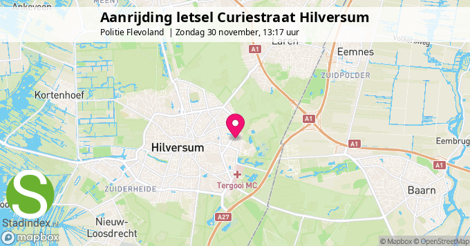 Aanrijding letsel Curiestraat Hilversum
