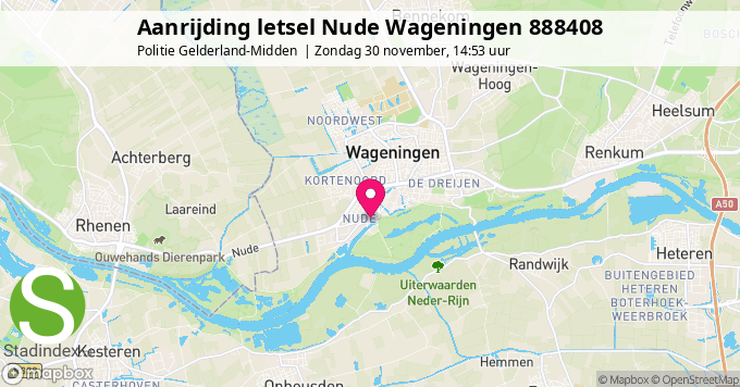 Aanrijding letsel Nude Wageningen 888408