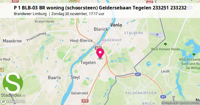 P 1 BLB-03 BR woning (schoorsteen) Geldersebaan Tegelen 233251 233232