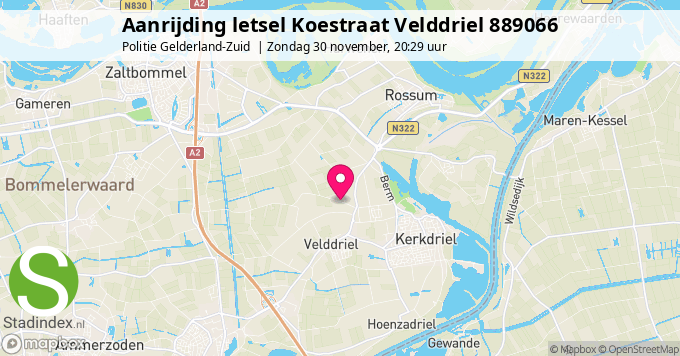 Aanrijding letsel Koestraat Velddriel 889066