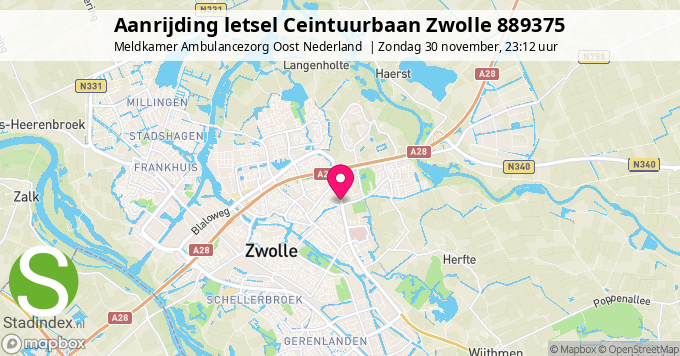 Aanrijding letsel Ceintuurbaan Zwolle 889375