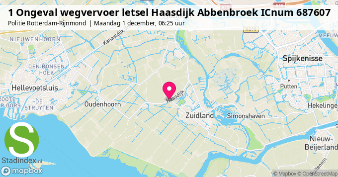 1 Ongeval wegvervoer letsel Haasdijk Abbenbroek ICnum 687607