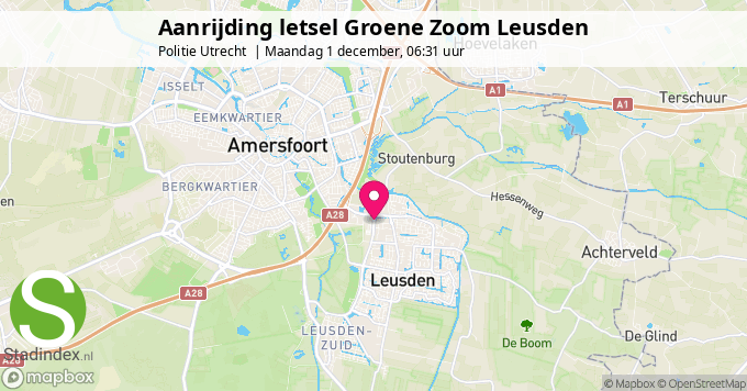 Aanrijding letsel Groene Zoom Leusden