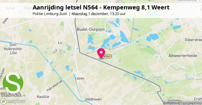Aanrijding letsel N564 - Kempenweg 8,1 Weert