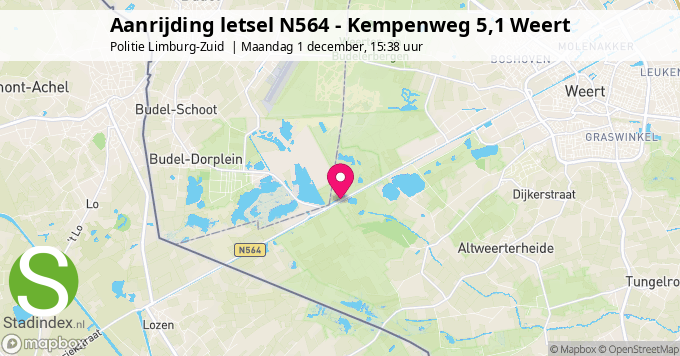 Aanrijding letsel N564 - Kempenweg 5,1 Weert