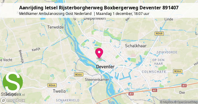 Aanrijding letsel Rijsterborgherweg Boxbergerweg Deventer 891407