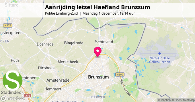Aanrijding letsel Haefland Brunssum
