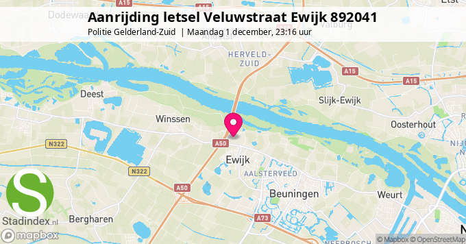 Aanrijding letsel Veluwstraat Ewijk 892041