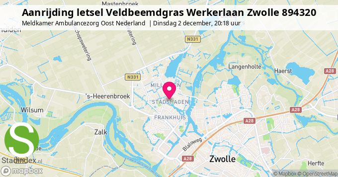 Aanrijding letsel Veldbeemdgras Werkerlaan Zwolle 894320
