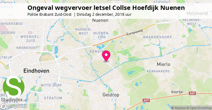 Ongeval wegvervoer letsel Collse Hoefdijk Nuenen