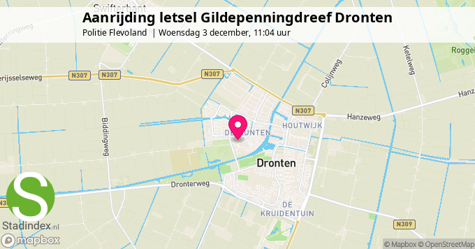 Aanrijding letsel Gildepenningdreef Dronten