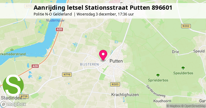 Aanrijding letsel Stationsstraat Putten 896601