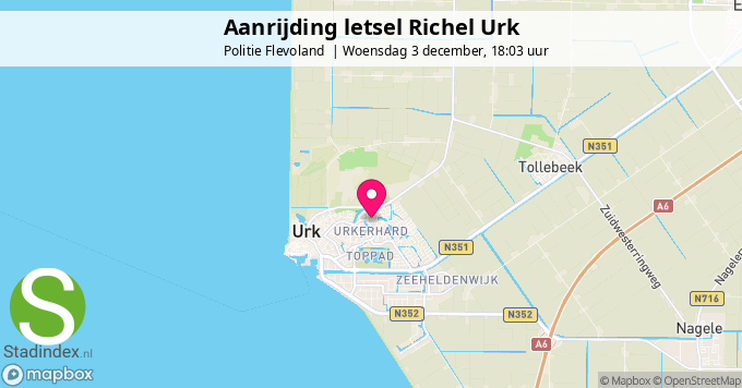 Aanrijding letsel Richel Urk