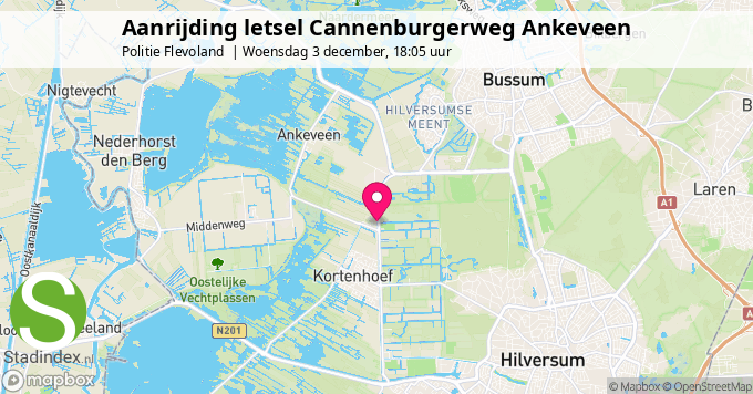 Aanrijding letsel Cannenburgerweg Ankeveen