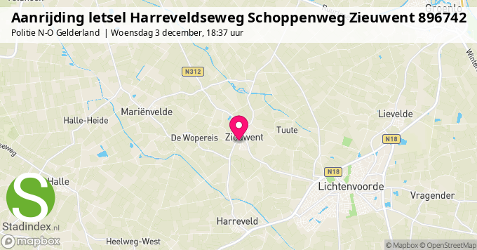 Aanrijding letsel Harreveldseweg Schoppenweg Zieuwent 896742