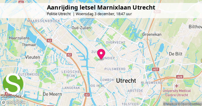Aanrijding letsel Marnixlaan Utrecht