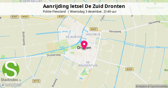 Aanrijding letsel De Zuid Dronten