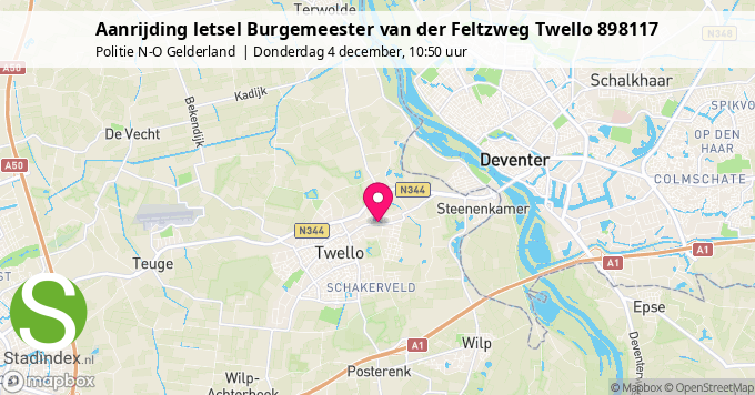 Aanrijding letsel Burgemeester van der Feltzweg Twello 898117