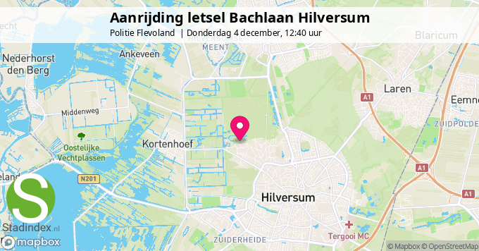 Aanrijding letsel Bachlaan Hilversum