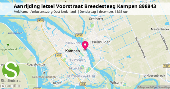 Aanrijding letsel Voorstraat Breedesteeg Kampen 898843