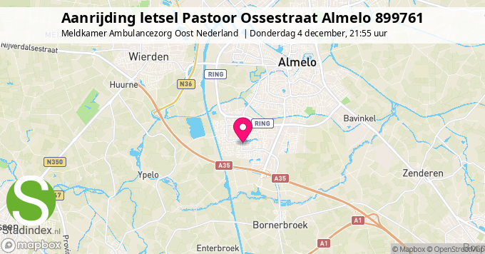 Aanrijding letsel Pastoor Ossestraat Almelo 899761