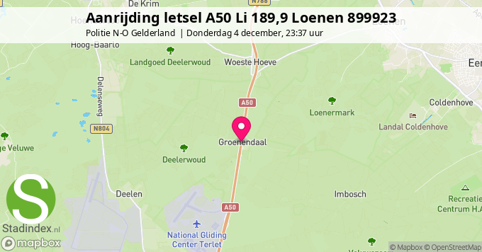 Aanrijding letsel A50 Li 189,9 Loenen 899923
