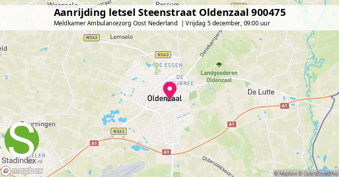Aanrijding letsel Steenstraat Oldenzaal 900475