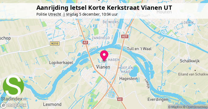 Aanrijding letsel Korte Kerkstraat Vianen UT