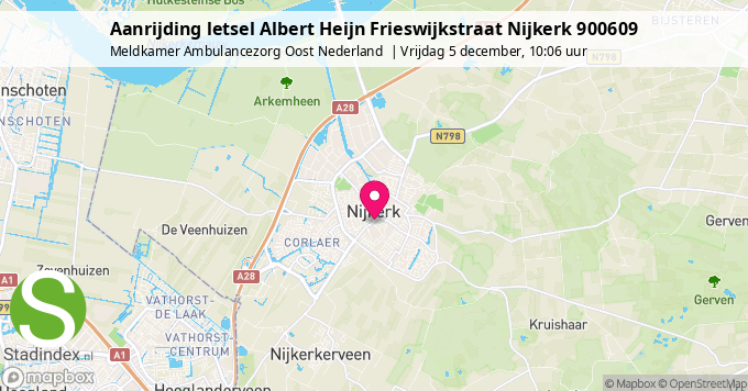 Aanrijding letsel Albert Heijn Frieswijkstraat Nijkerk 900609