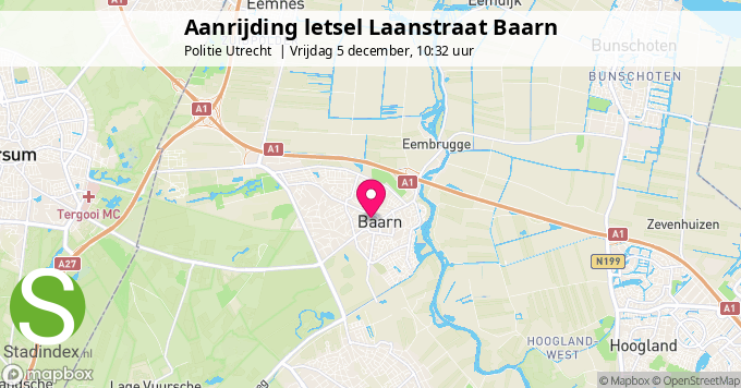 Aanrijding letsel Laanstraat Baarn