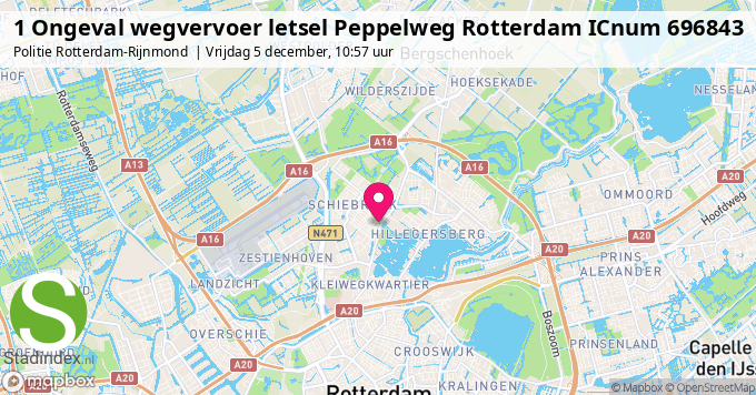 1 Ongeval wegvervoer letsel Peppelweg Rotterdam ICnum 696843