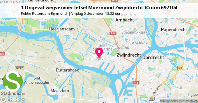 1 Ongeval wegvervoer letsel Moermond Zwijndrecht ICnum 697104