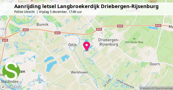 Aanrijding letsel Langbroekerdijk Driebergen-Rijsenburg
