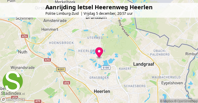 Aanrijding letsel Heerenweg Heerlen