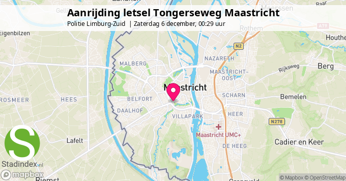 Aanrijding letsel Tongerseweg Maastricht