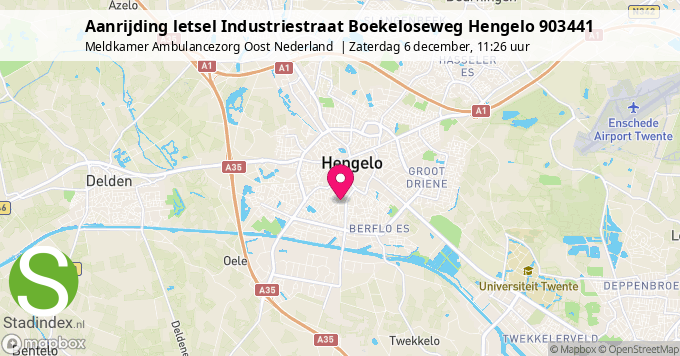 Aanrijding letsel Industriestraat Boekeloseweg Hengelo 903441