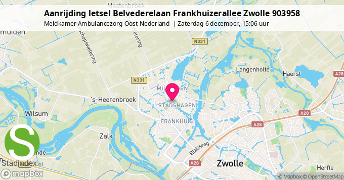 Aanrijding letsel Belvederelaan Frankhuizerallee Zwolle 903958