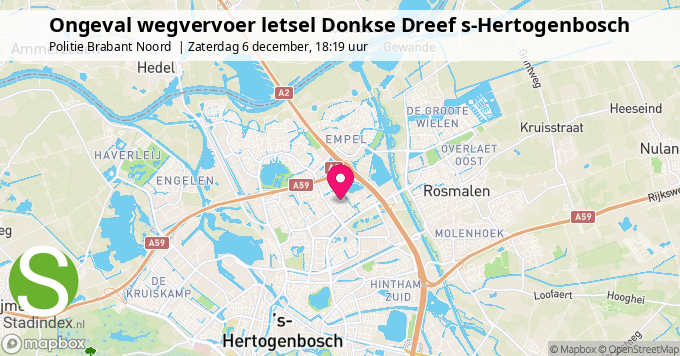 Ongeval wegvervoer letsel Donkse Dreef s-Hertogenbosch