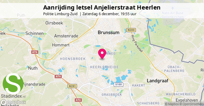 Aanrijding letsel Anjelierstraat Heerlen