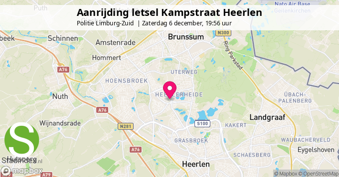 Aanrijding letsel Kampstraat Heerlen