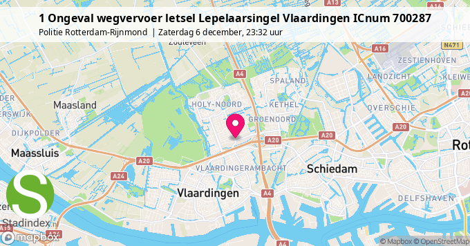 1 Ongeval wegvervoer letsel Lepelaarsingel Vlaardingen ICnum 700287