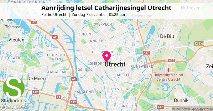 Aanrijding letsel Catharijnesingel Utrecht