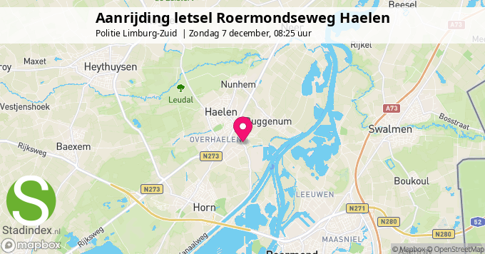 Aanrijding letsel Roermondseweg Haelen