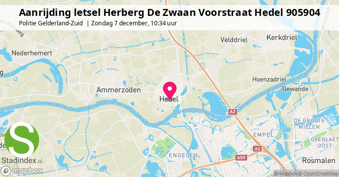 Aanrijding letsel Herberg De Zwaan Voorstraat Hedel 905904