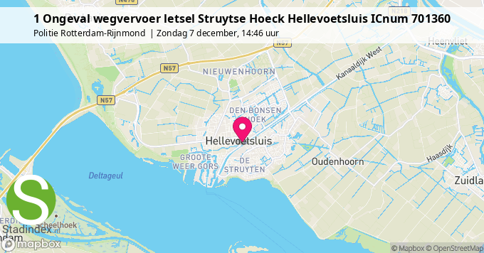 1 Ongeval wegvervoer letsel Struytse Hoeck Hellevoetsluis ICnum 701360