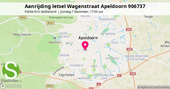 Aanrijding letsel Wagenstraat Apeldoorn 906737