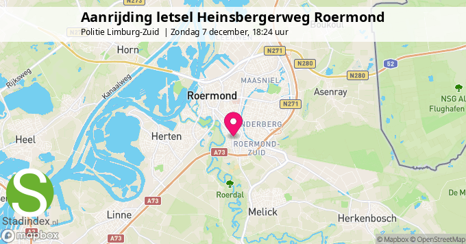 Aanrijding letsel Heinsbergerweg Roermond